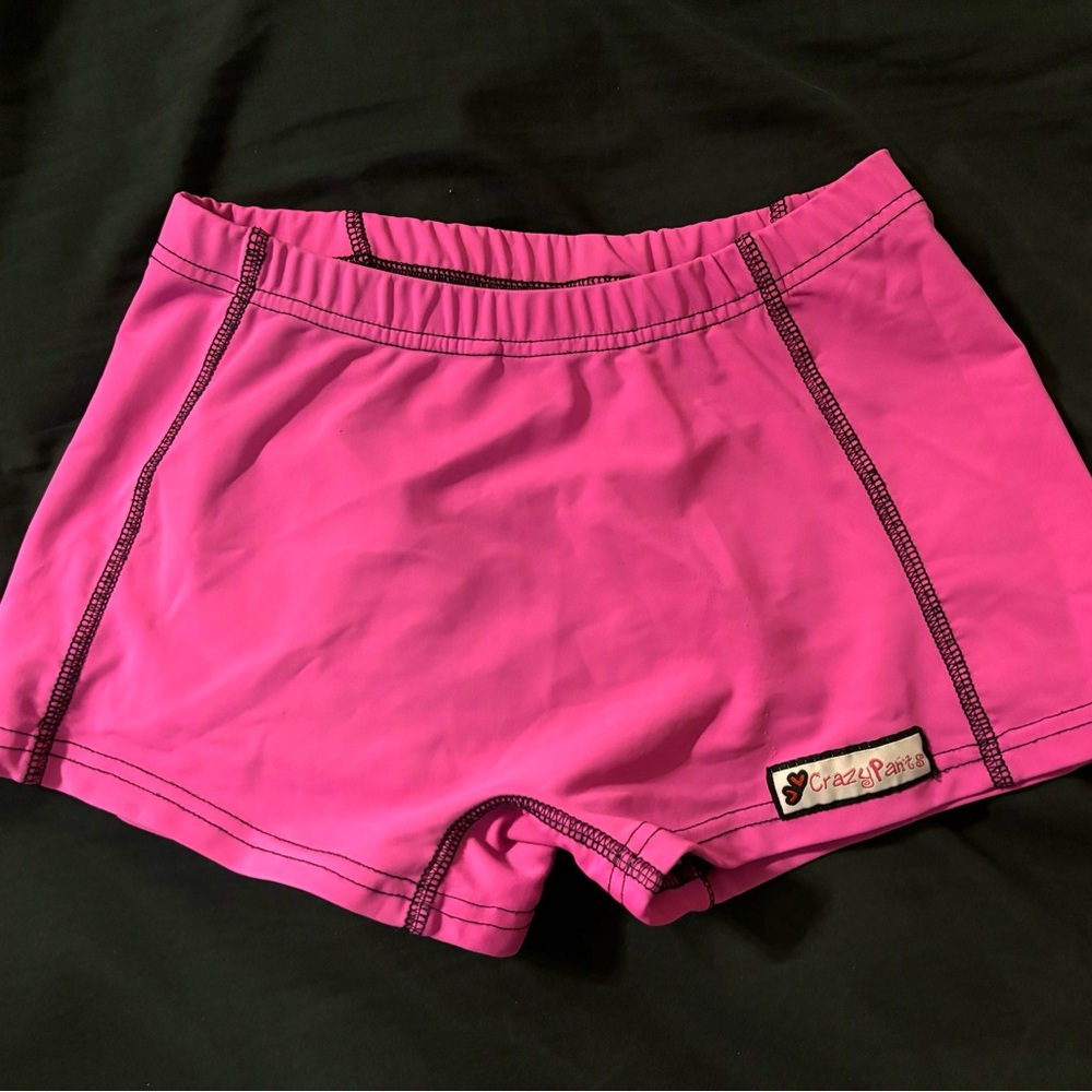 Pink volleyball spandex shorts